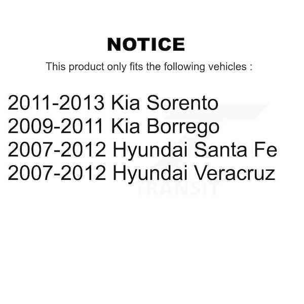 Rear Suspension Stabilizer Bar Link Kit For Hyundai Santa Fe Kia Sorento Veracruz Borrego